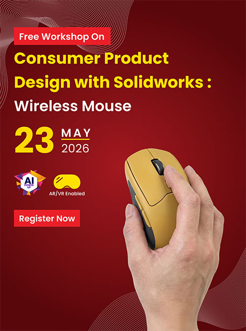 Consumer Product Design with Solidworks Wireless Mouse